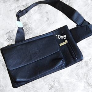 WEIXIER Black Messenger Bag